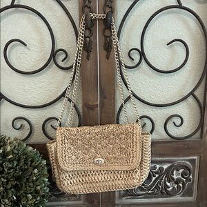 H&M Natural Woven Shoulder Bag